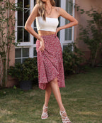 DressBetty - Asymmetrical Ruffle Hem Skirt