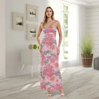 Cross Tieup Backless Floral Dress