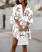 Filomena V-neck Mini Dress for Women Chic Boutique Style