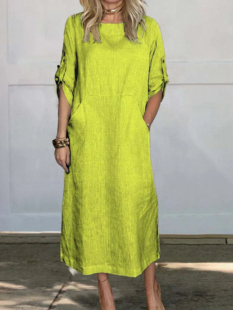 Isis Sweater Dress with Pockets for Women Elegant Evening Look