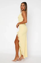 Ella Ruffled Tie Maxi Dress