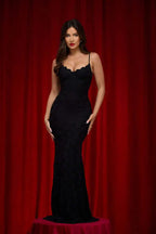 Spaghetti Strap Backless Maxi Dress