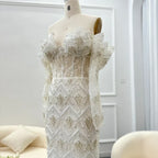 Mermaid Off - Shoulder Nude Evening Dresses for Women