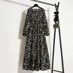 Erin Aesthetic Floral Long Dress for Summer Premium Wardrobe Essential