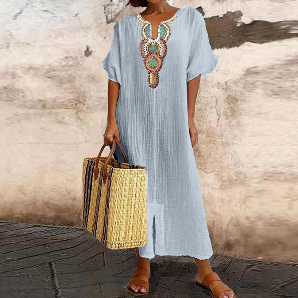 Heloisa Boutique Half Sleeve Maxi Dress Evening Wear Edit