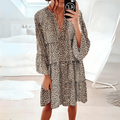 Nina Timeless Dress Leopard Print Designer Edit