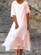 Linda Boutique Cotton and Linen Dress for Warm Days Collection