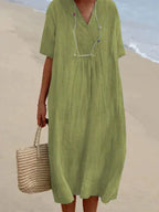 Francisca Exclusive Linen Dress Boutique Collection