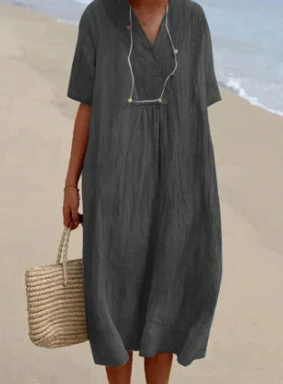 Francisca Exclusive Linen Dress Boutique Collection