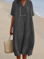 Francisca Exclusive Linen Dress Boutique Collection