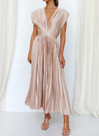 Ilaria Aesthetic Dress with Sleeves Premium Wardrobe Essential