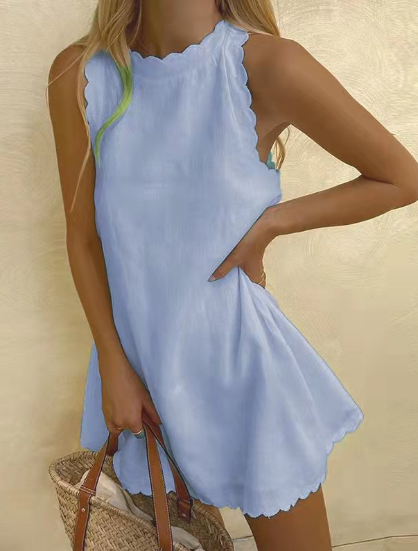 Euqueria Simple and Stylish Summer Dress for Women Romantic Soft Style