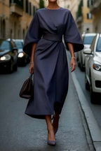 Flor Elegant Puff Sleeve Dress for Women Day to Night Outfit