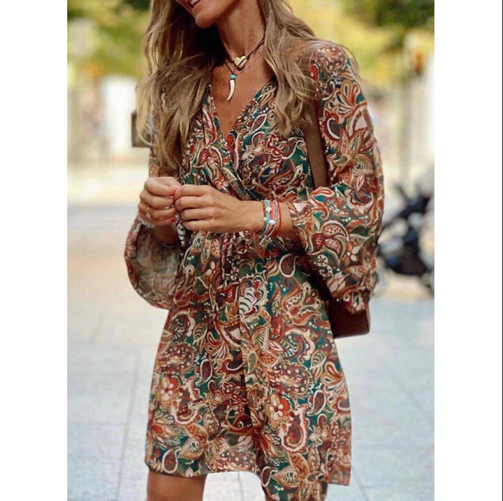 Evelyn Aesthetic Women's Long Summer Boho Dress Chic Silhouette Collection