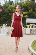 Annamaria Premium Sleeveless Cocktail Dress with V Neck and Tapered Bust Wardrobe Essential