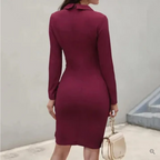 Ángela Premium Cocktail Dress with Buttons Designer Edit