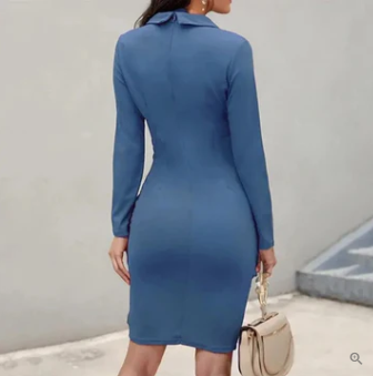 Ángela Premium Cocktail Dress with Buttons Designer Edit