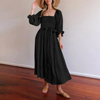 Josefina Statement French Dress with Ruffle Sleeves Boutique Collection