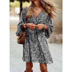 Evelyn Aesthetic Women's Long Summer Boho Dress Chic Silhouette Collection
