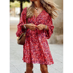 Evelyn Aesthetic Women's Long Summer Boho Dress Chic Silhouette Collection