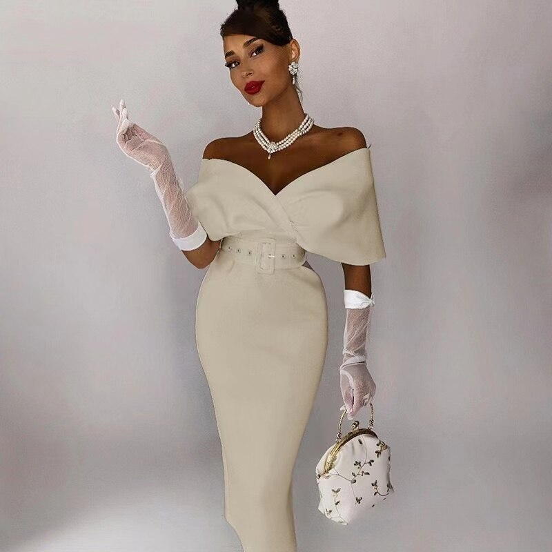 Amabel Boutique Cocktail Dress for Women Party Wear Statement Occasion Edit