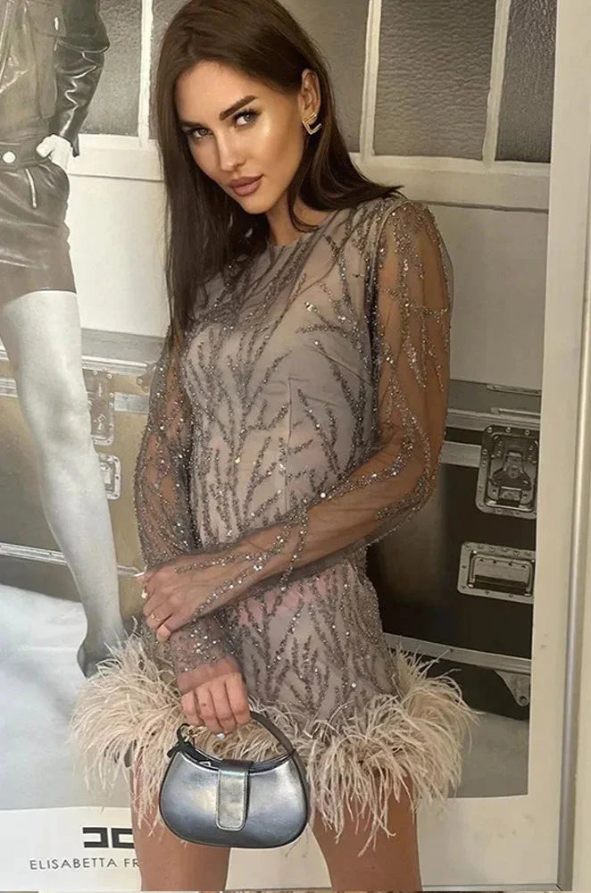 ELAIZA SEQUIN DRESS