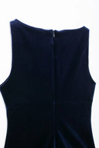 Bow Crew Neck Sleeveless Mini Dress