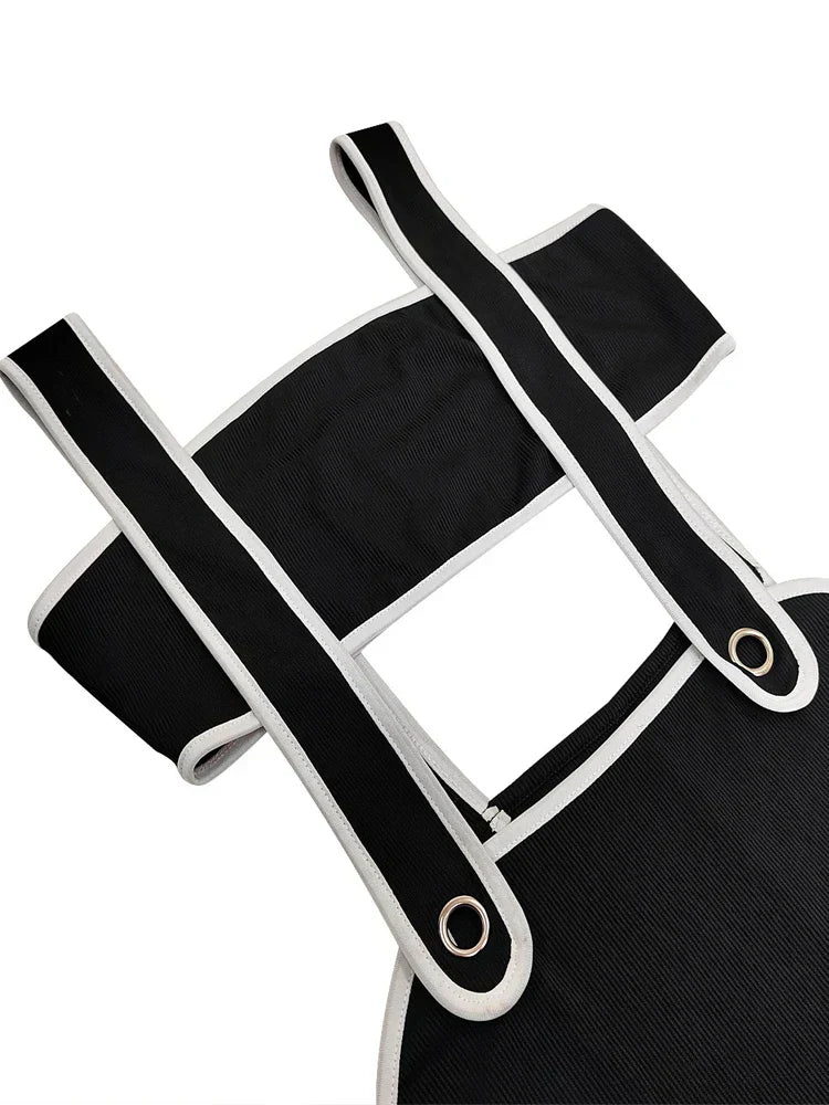 Slash Neck Hollow Design Two - Piece Dress