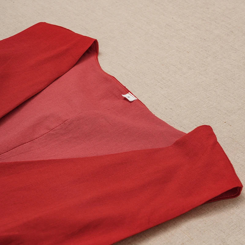 BEIBI LINEN DRESS