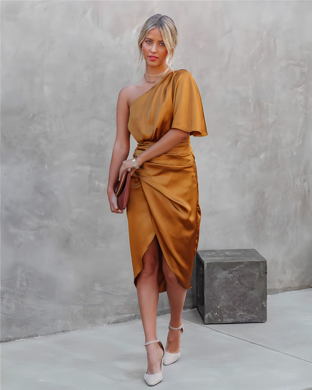 Olga Luxe Silk Dress Designer Edit