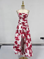 Strapless Sleeveless High Waist Temperament Long Dress