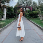 Black Maxi Dress Square Neck Spaghetti Straps