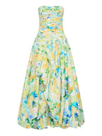Strapless Sleeveless High Waist Temperament Long Dress