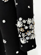Long Sleeve Luxurious Beaded Maxi Dress