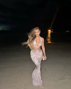 Halter Skirt Thong Sexy Three Piece Swim Sets