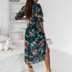 Jacinta Premium Midi Dress with Slit Evening Wear Edit