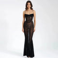 Panther Print Women Open Back Bodycon Dress
