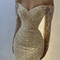 Beading Satin ALine Prom Dress