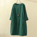 Cintia Velvet Dress Dress with Relaxed Fit and Streetwear Style