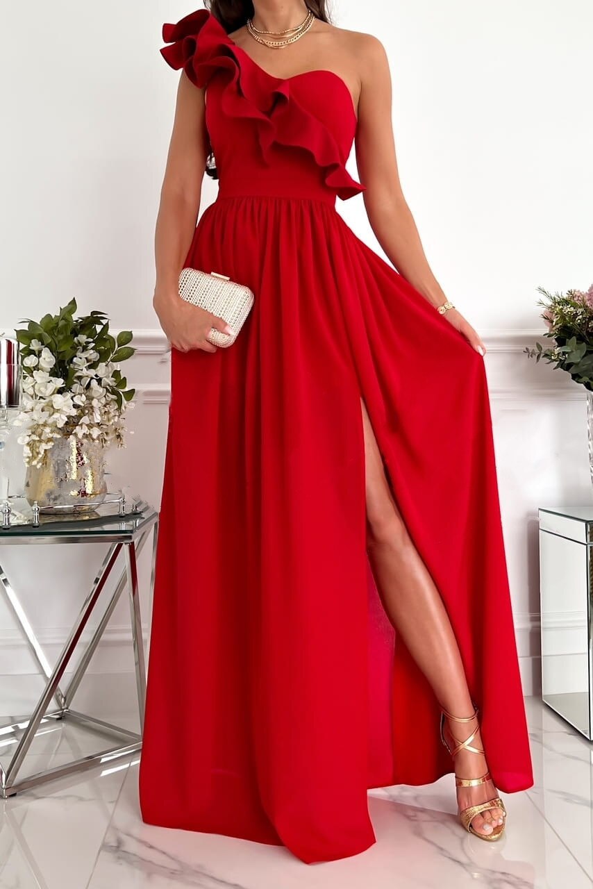 Ingrid Statement One Shoulder Maxi Dress Occasion Edit