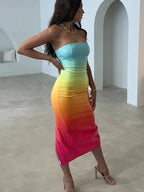 Sequin Ombre Midi Dress