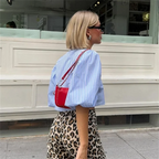 Slim Fit Versatile Bow Poplin Short Blouse