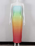 Sequin Ombre Midi Dress