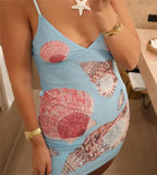 Spaghetti Strap Floral Print Mini Dress