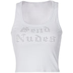 Send Nudes Embellished Top