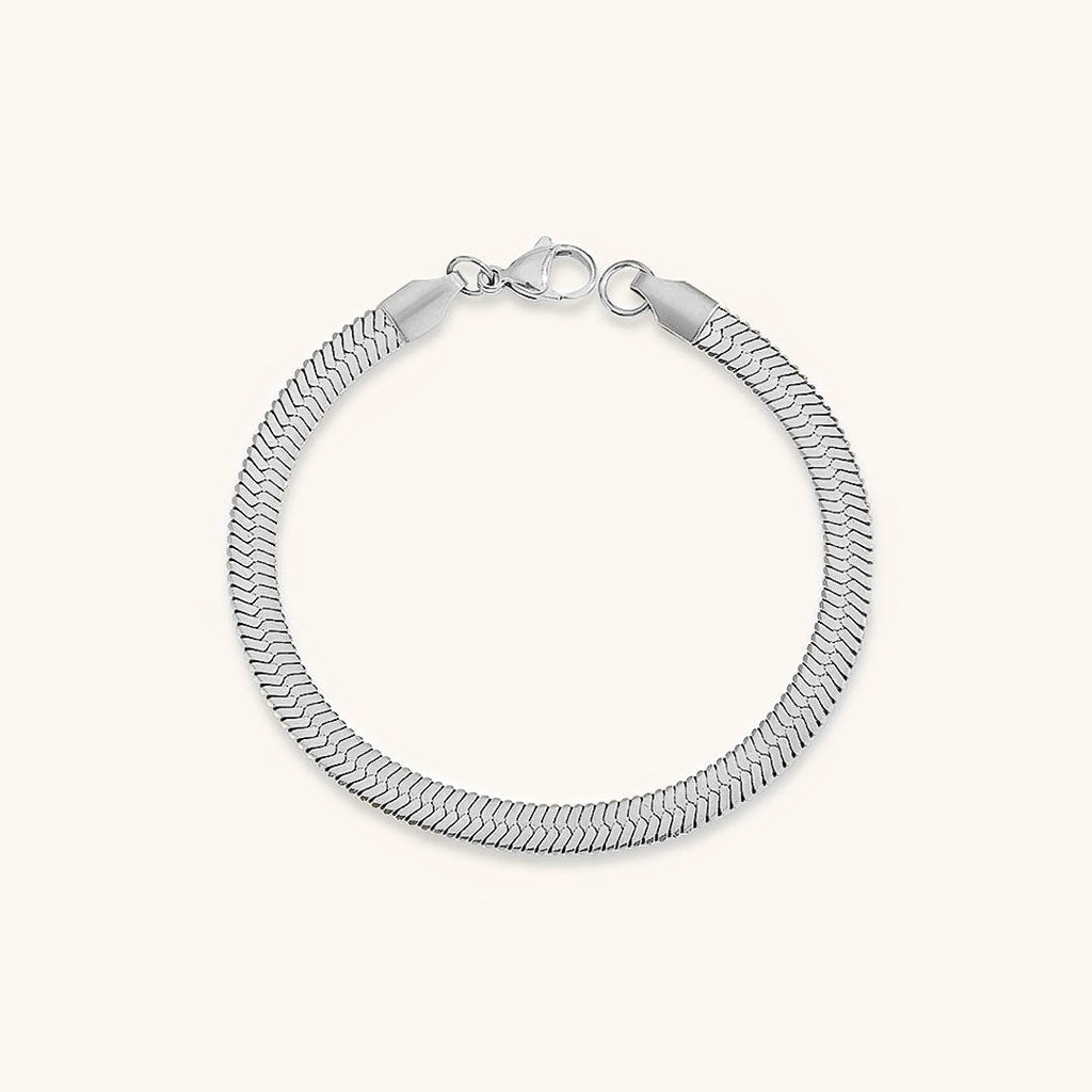 Serena Gold Herringbone Bracelet