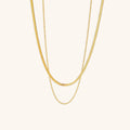 Serena Layers - Dual Gold Chain Necklace