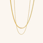 Serena Layers - Dual Gold Chain Necklace