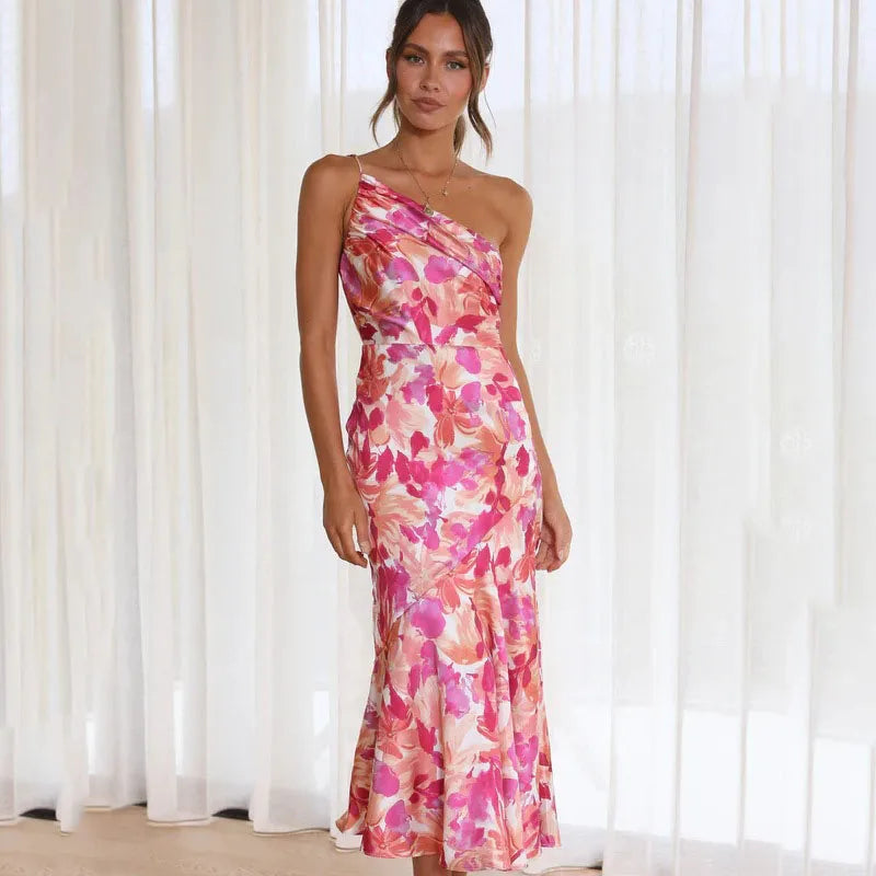 Isadora Elegante One Shoulder Dress