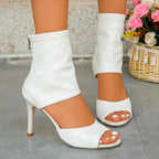 Fish Mouth New High Quality Super High Heel Back Zipper Fashion High Heel